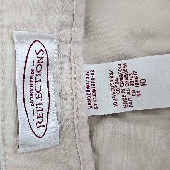 NORTHERN reflections vintage khaki pants size 10 wide leg - Picture 3 of 6